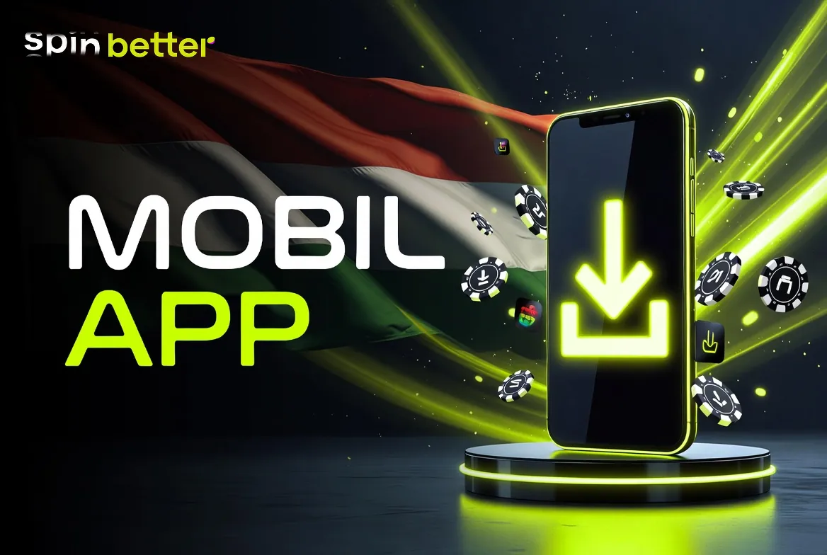 SpinBetter app kezdőképernyője Android készüléken
